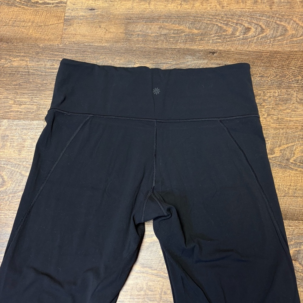 Athleta Powervita Straight Leg Yoga Pant Black Womens 1X Soft Stretch Gym - Picture 6 of 10